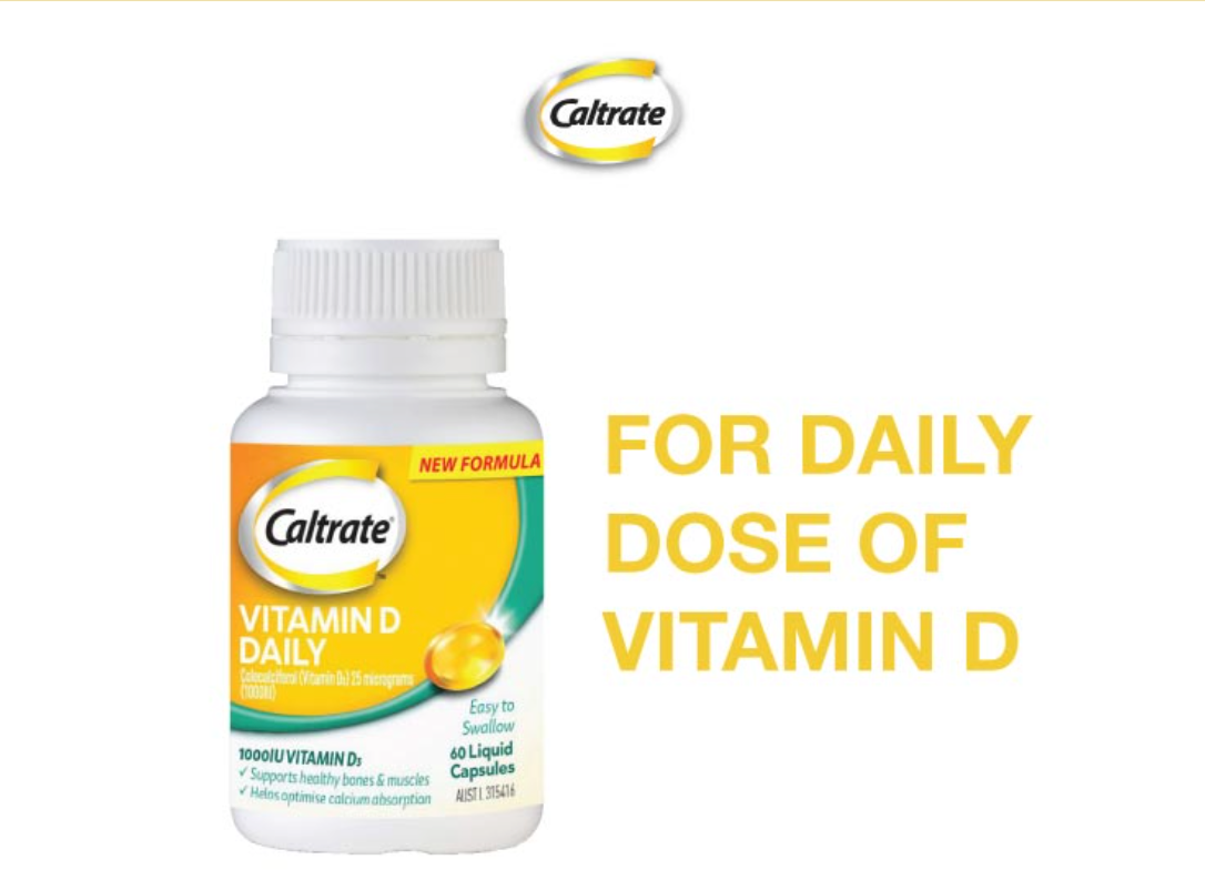 Caltrate Vitamin D 1000IU 60's softgels