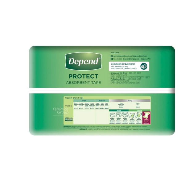Depend Protect Absorbent Unisex Adult Diaper Pants/Tape M/L/XL – view 4
