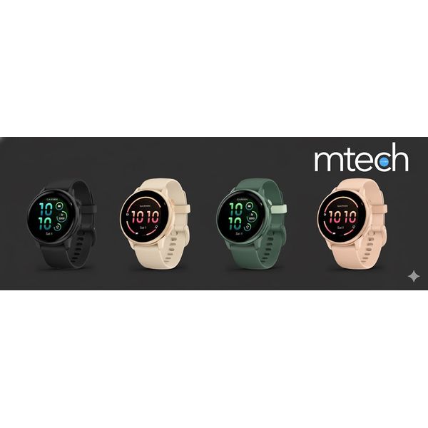 【mtech】Garmin GPS Smart Watch vívoactive 6 【LOCAL WARRANTY】 - Pink Dawn