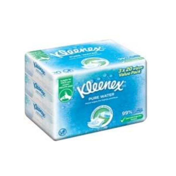 Kleenex Pure Water Wipes (3x10's/3x20's) – view 2