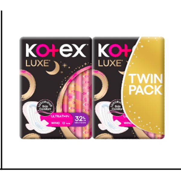Kotex Luxe Ultra Thin Wing - 23cm x 16's/28cm x 14's/32cm x 12's Twin Pack – view 3