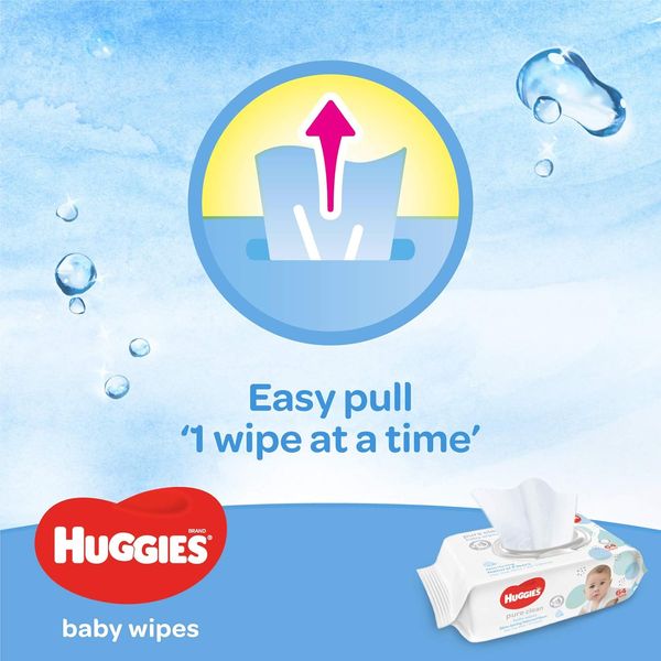 Huggies Pure Clean Baby Wipes 3x64's – view 7