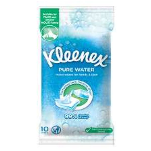 Kleenex Pure Water Wipes (10's)
