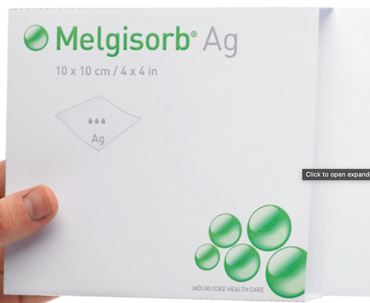 [mobileaid] M√∂lnlycke Melgisorb Ag (Antimicrobial Alginate Dressing) 10cm x 10cm 10's [LOCAL SG DELIVERY]