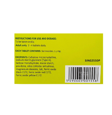 [mobileaid] Senna Sennosides 7.5mg (for Constipation) [LOCAL SG DELIVERY]