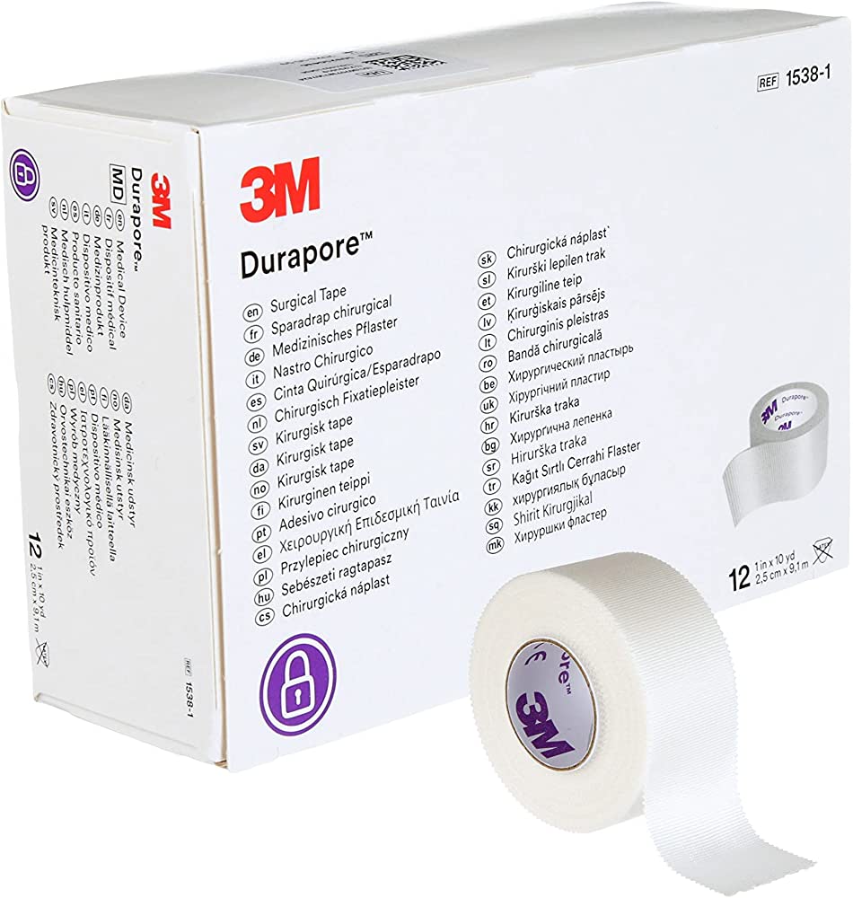 [mobileaid] 3M Durapore Surgical Tape, 1 Inch X 10 Yds (4 rolls) [LOCAL SG DELIVERY]