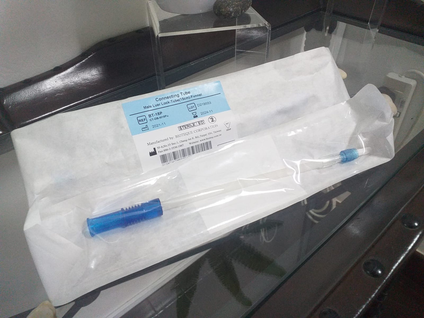 [mobileaid] AsiaMed Connecting Tube Male Luer Lock-Tube (15cm) - Funnel [LOCAL SG DELIVERY]