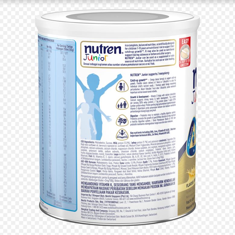 [mobileaid] Nestle Nutren Junior Powder 800g Made in Switzerland [LOCAL SG DELIVERY]