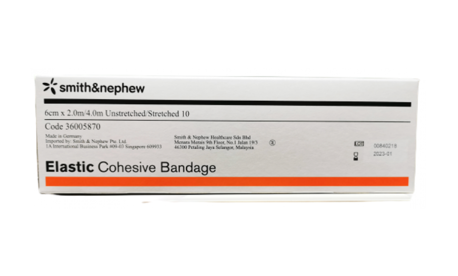 [mobileaid] Smith & Nephew Elastic Cohesive Bandage 6.0cmx2m 10's [LOCAL SG DELIVERY]