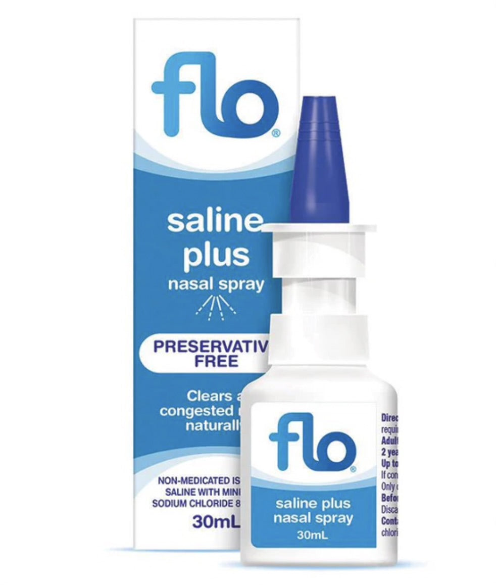 [mobileaid] FLO Saline-Plus Nasal Spray 30ml [Suitable for Pregnancy and Asthmatics] [LOCAL SG DELIVERY]