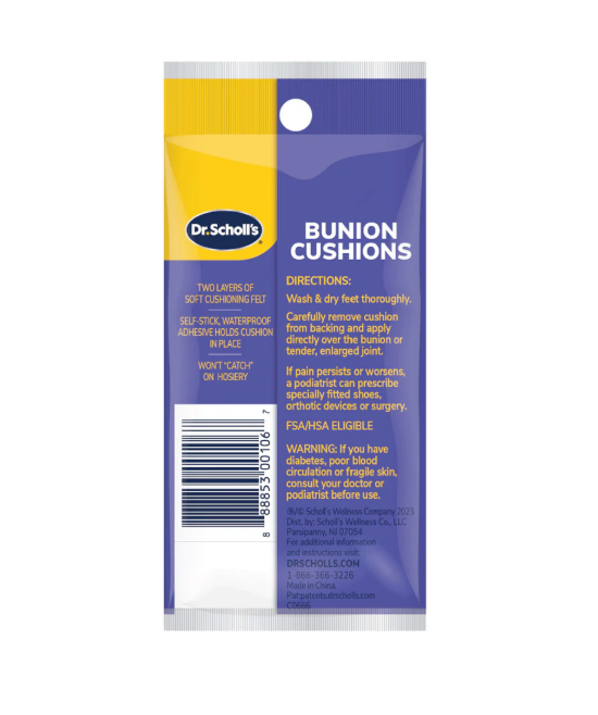[mobileaid] Dr. Scholls Bunion Cushions 6 ct x 2 packs [LOCAL SG DELIVERY]