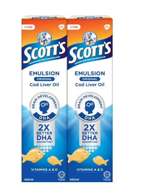 [mobileaid] Scotts Emulsion Original 2X400ml [LOCAL SG DELIVERY]