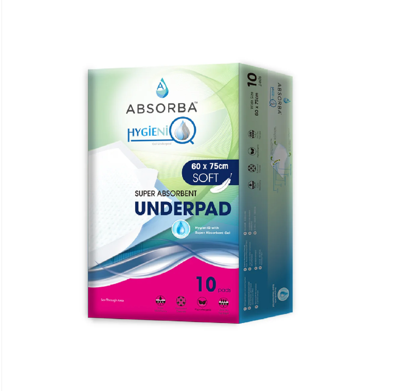 [mobileaid] Absorba HygieniQ Underpads 10 pieces per pack [LOCAL SG DELIVERY]