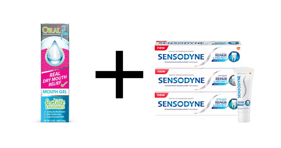 [mobileaid] Sensodyne Repair and Protect Toothpaste x 1 tube + Oral7 Mouth Gel 40ml (50g) x 1 tube [LOCAL SG DELIVERY]