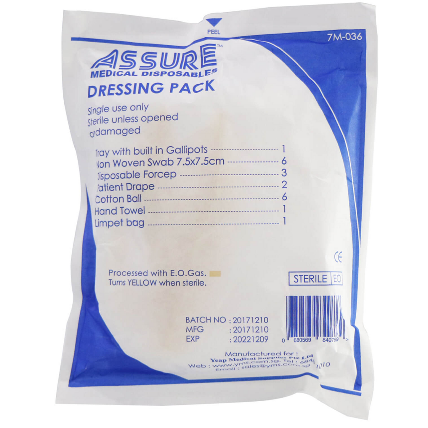 [mobileaid] Assure Basic Dressing Set Sterile , pack of 20's [LOCAL SG DELIVERY]