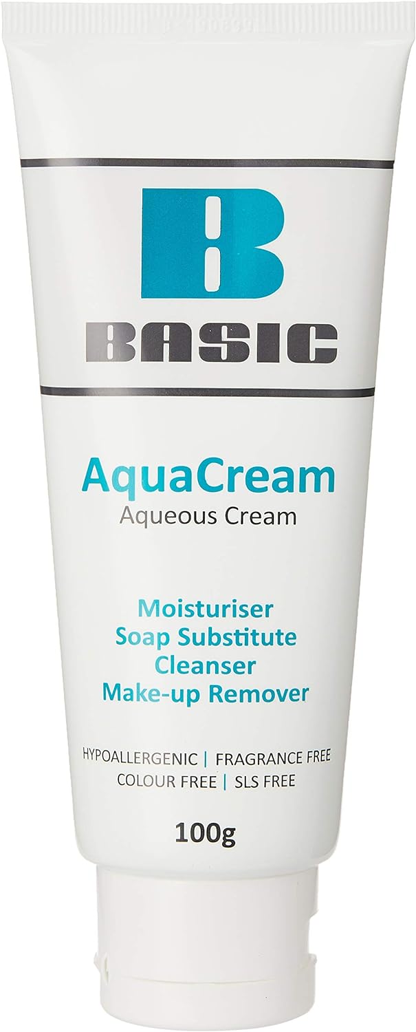 [mobileaid] Basic AquaCream Moisturising cream, Soap substitue, Cleanser, Make up remover, 100g x 5tubes [LOCAL SG DELIVERY]