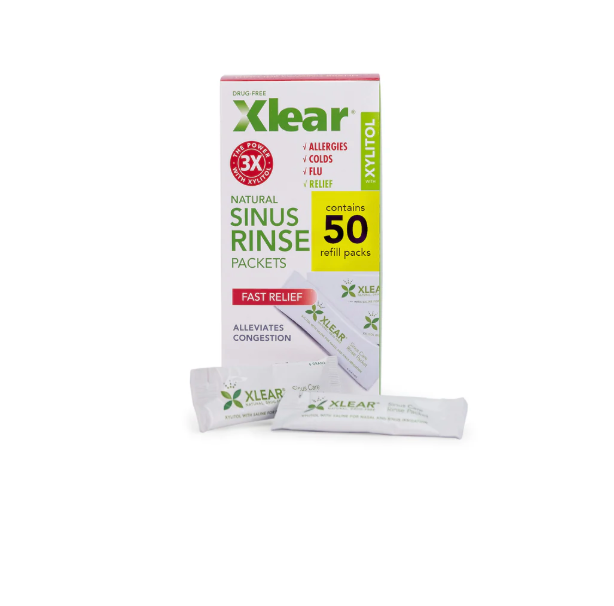 [mobileaid] Xlear Natural Sinus Rinse Packets with Xylitol Refill Solution (6g x 50 pkts) [LOCAL SG DELIVERY]