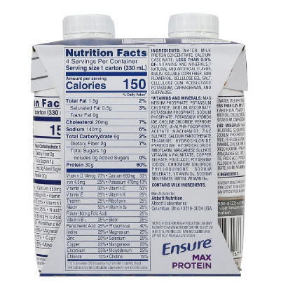 [mobileaid] Abbott Ensure Max Protein French Vanilla 330ml x 12 [LOCAL SG DELIVERY]
