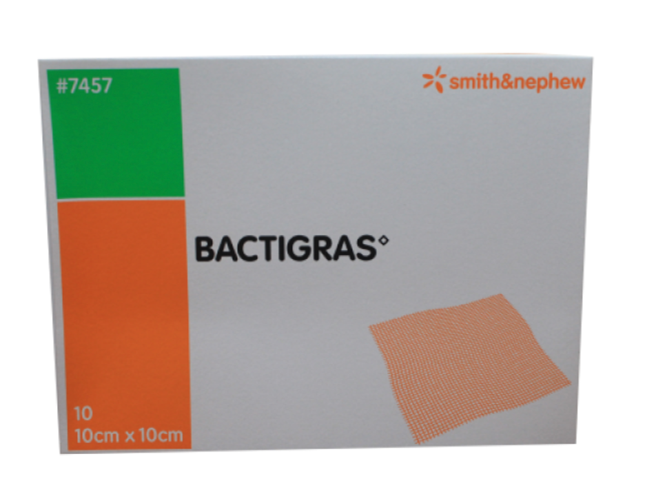 [mobileaid] Smith & Nephew Bactigras Dressing 10cmx10cm 10's [LOCAL SG DELIVERY]