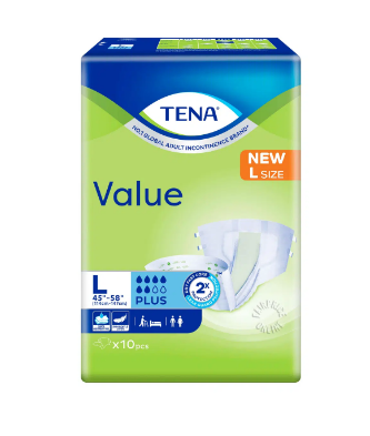 [mobileaid] TENA Value Large Diaper 10's x 8 packs [LOCAL SG DELIVERY]