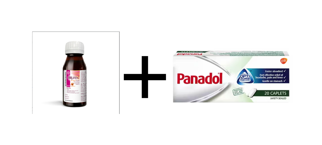 [mobileaid] GSK Panadol with Optizorb 20's + Brufen 20mg/ml (Orange Flavour) Oral Suspension 60ml [LOCAL SG DELIVERY]