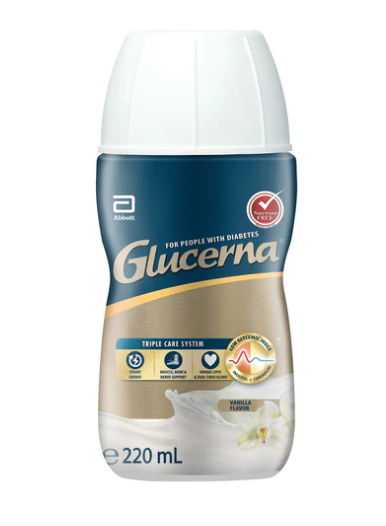 [mobileaid] Abbott Glucerna Triple Care Liquid Vanilla 220ml x 30 bottles [LOCAL SG DELIVERY]