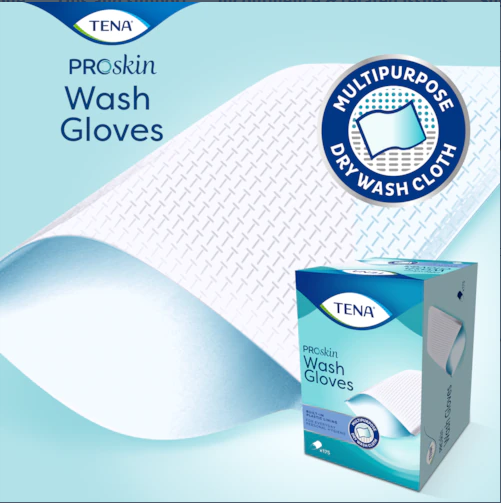 [mobileaid] TENA PROskin Wash Gloves 175s [LOCAL SG DELIVERY]