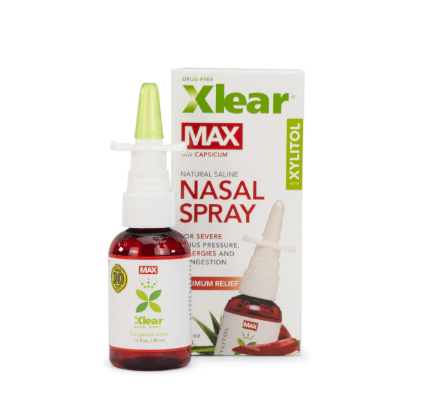 [mobileaid] Xlear MAX Natural Saline Nasal Spray with Capsicum and Xylitol 45ml [LOCAL SG DELIVERY]