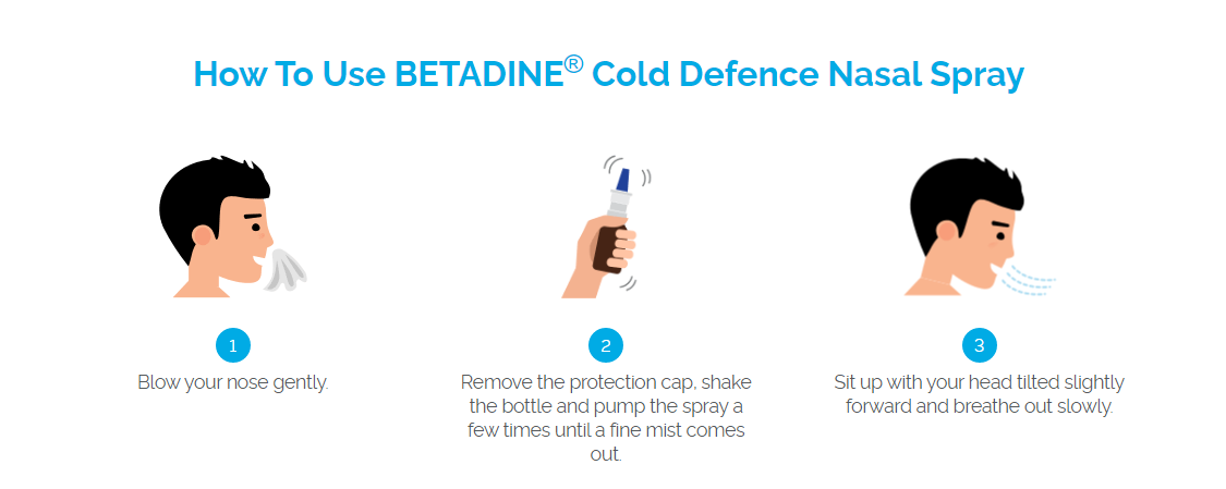[mobileaid] Betadine Cold Defence Nasal Spray, 20ml