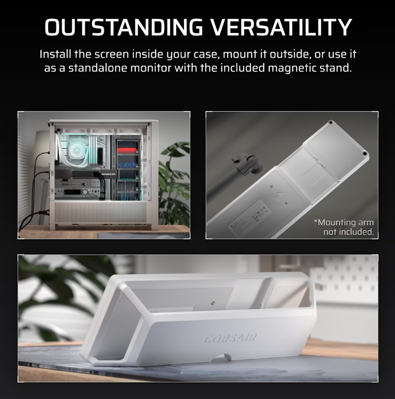 [mtech] CORSAIR XENEON EDGE 14.5" LCD Touchscreen - White/Clear [LOCAL WARRANTY]