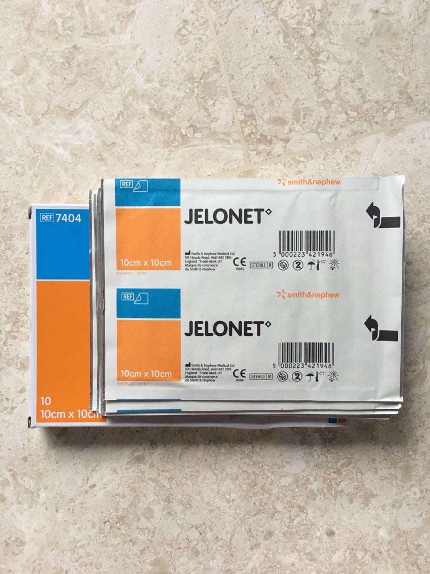 [mobileaid] Smith & Nephew Jelonet Dressings 10cm x 10cm (10 pcs in a box) [LOCAL SG DELIVERY]