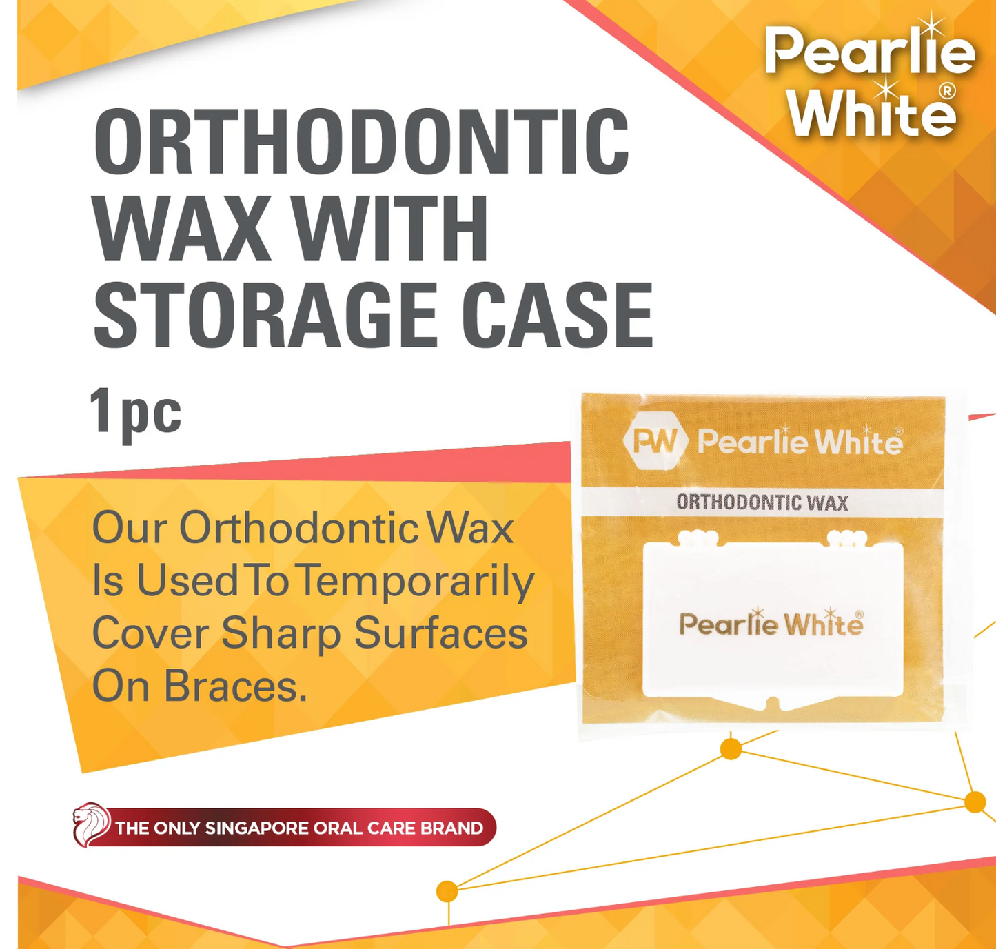 [mobileaid] Pearlie White Dental / Orthodontic Wax [LOCAL SG DELIVERY]