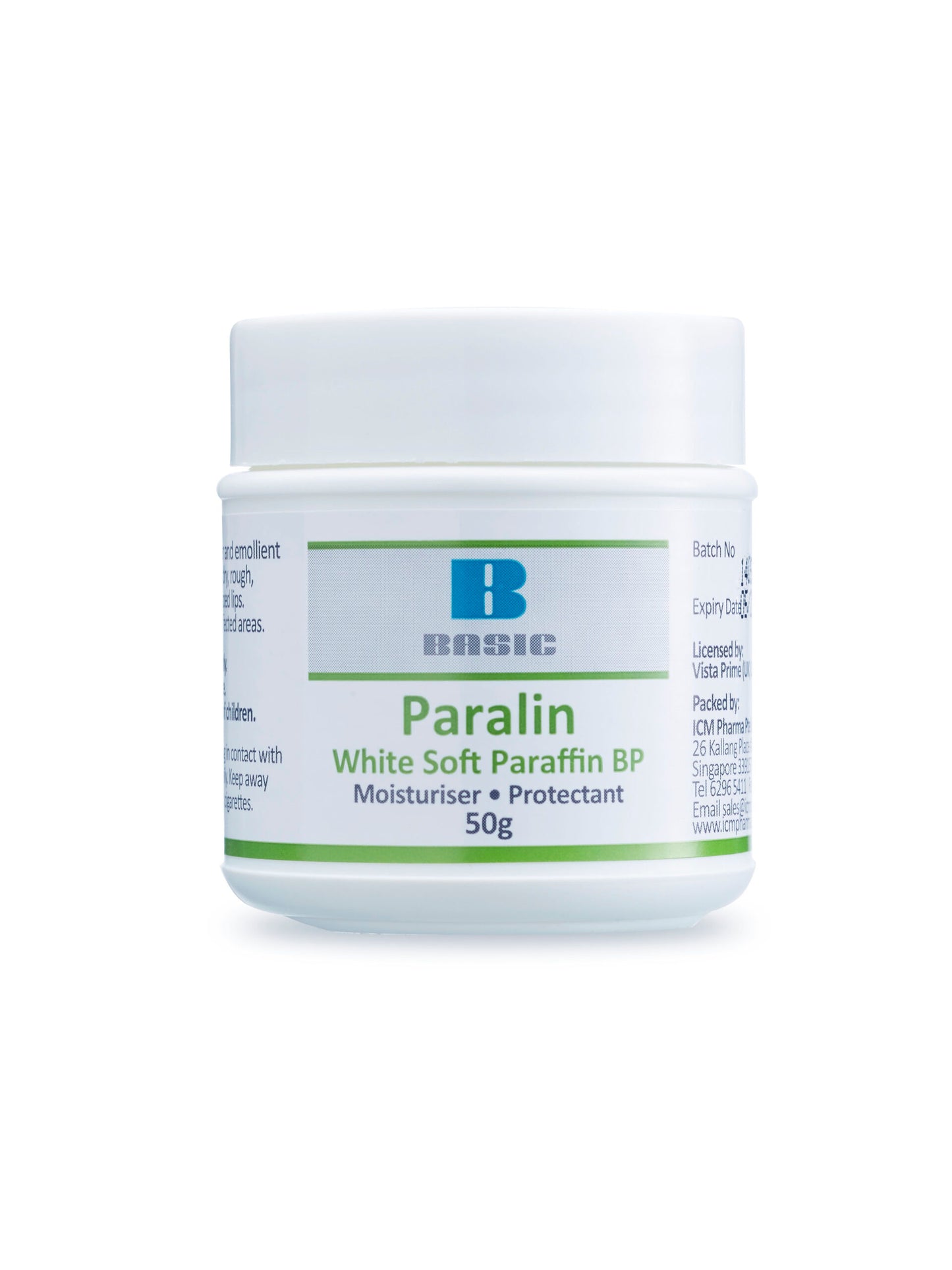 [mobileaid] Basic Paralin 100g x 3 (White Soft Paraffin BP) [LOCAL SG DELIVERY]