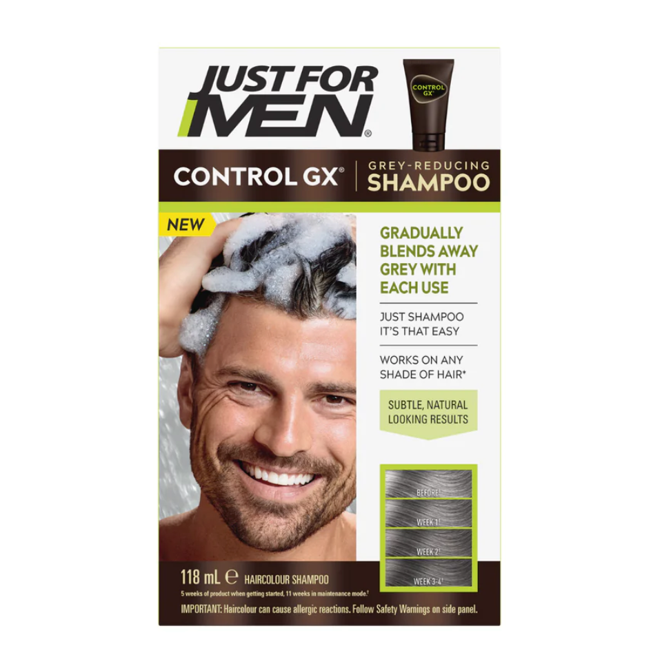[mobileaid] JustForMen Control GX¬Æ Grey-Reducing Shampoo 118ml [LOCAL SG DELIVERY]