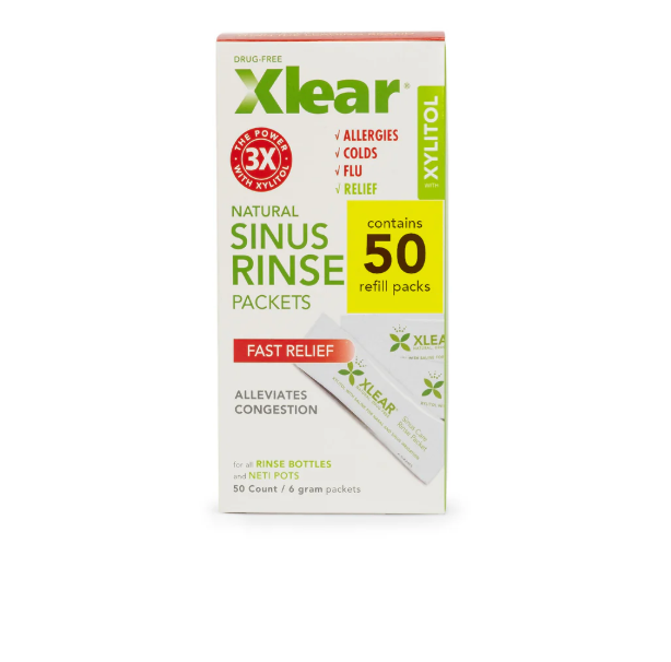 [mobileaid] Xlear Natural Sinus Rinse Packets with Xylitol Refill Solution (6g x 50 pkts) [LOCAL SG DELIVERY]