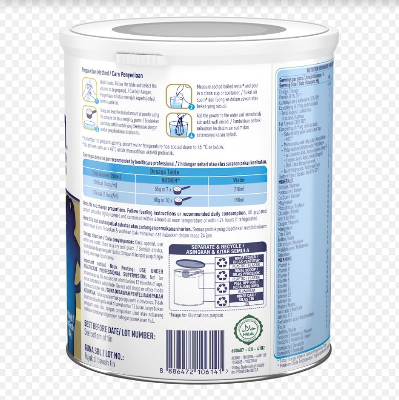 [mobileaid] Nestle Nutren Junior Powder 800g Made in Switzerland [LOCAL SG DELIVERY]