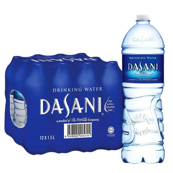 [mfoods] Bundle of 2 cartons Dasani Drinking Bottled Water 12 x 1.5L [LOCAL SG DELIVERY]