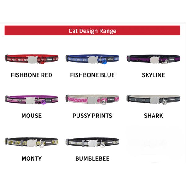 [mPets] RedDingo Cat Collar - Design Range (One Size) [LOCAL SG DELIVERY]