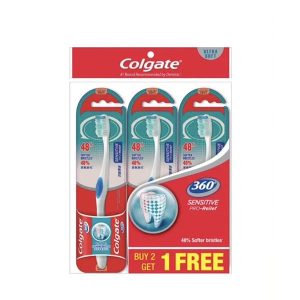 [mobileaid] Colgate 360 Sensitive Pro Relief 3's Toothbrush [LOCAL SG DELIVERY]