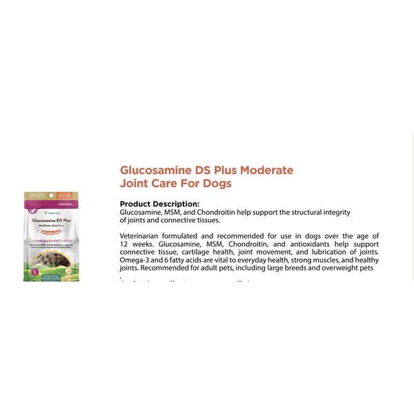 [mPets] NaturVet Glucosamine DS Plus Moderate Joint Care Scoopables for Dogs 11oz [LOCAL SG DELIVERY]