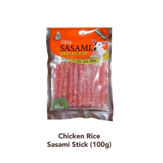 [mPets] Bow Wow Chicken Rice Sasami Stick 100g (Dog Treats) [LOCAL SG DELIVERY]