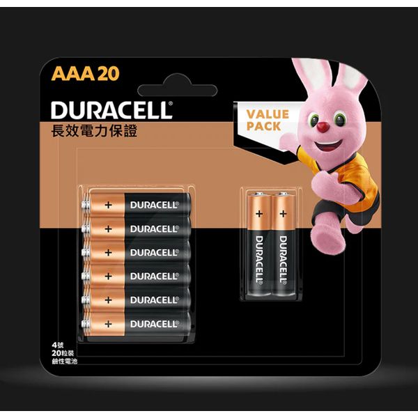 [mtech] Duracell Alkaline AAA Batteries, pack of 20 [LOCAL SG DELIVERY]