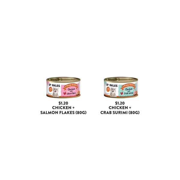 [mPets] Sparkles Cat Wet Food 80g [LOCAL SG DELIVERY]