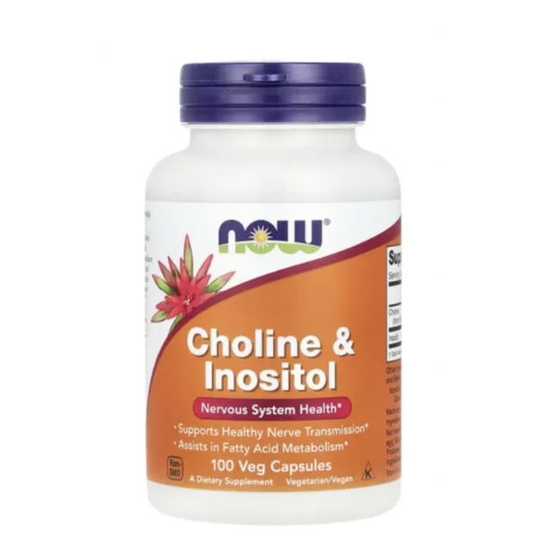[mfoods] NOW Foods, Choline & Inositol, Nervous System Health, Vegan, 100 Veg Capsules [LOCAL SG DELIVERY]