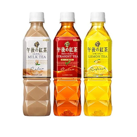 [Mfoods] Kirin Afternoon Straight Tea ST / Lemon Tea LT / Milk Tea MT 500ml x 24 bottles Local SG Delivery
