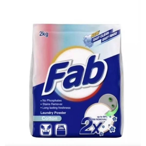 Fab Antibacterial Laundry Powder 1.9kg/Sakura Laundry Powder 1.9kg/Cotton Powder 2kg/White Powder 2kg – view 3
