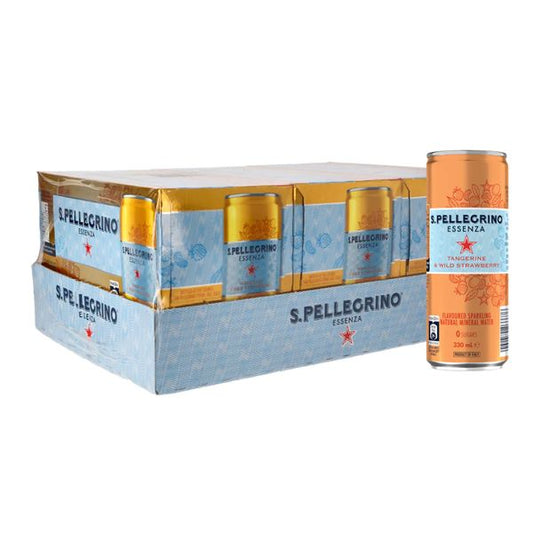 [mfoods] San Pellegrino Essenza Tangerine and Wild Strawberry (Carton of 24 x 330ml) [LOCAL SG DELIVERY]