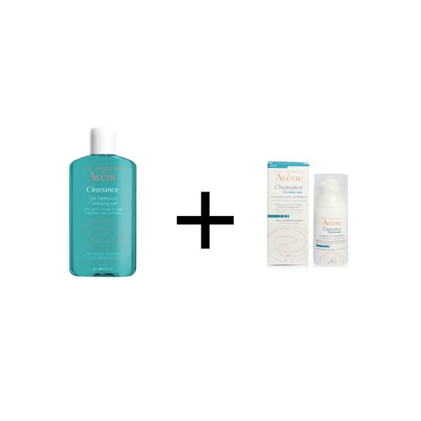 [Dermaceutica] Avene Cleanance Cleansing Gel 200ml + Cleanance Comedomed Anti Acne 30ml [LOCAL SG DELIVERY]