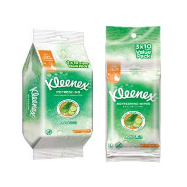 [mobileaid] Kleenex Refreshing Wipes (3x10's/3x20's) [LOCAL SG DELIVERY]