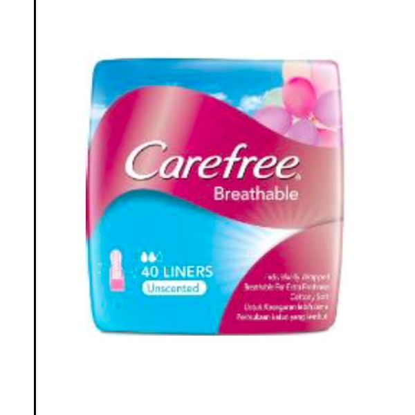 Carefree Breathable Unscented/Shower Fresh 40's